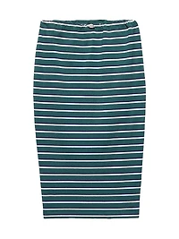 Striped Piqué Skirt