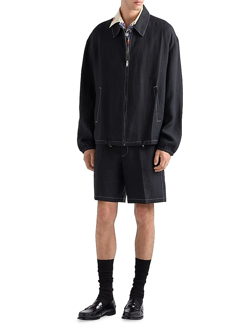 Cotton Blouson Jacket