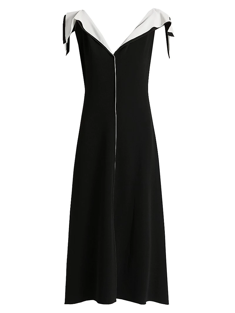 Jophee Draped-Shoulder Cocktail Dress