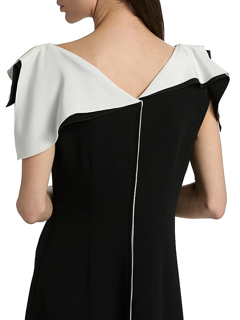 Jophee Draped-Shoulder Cocktail Dress