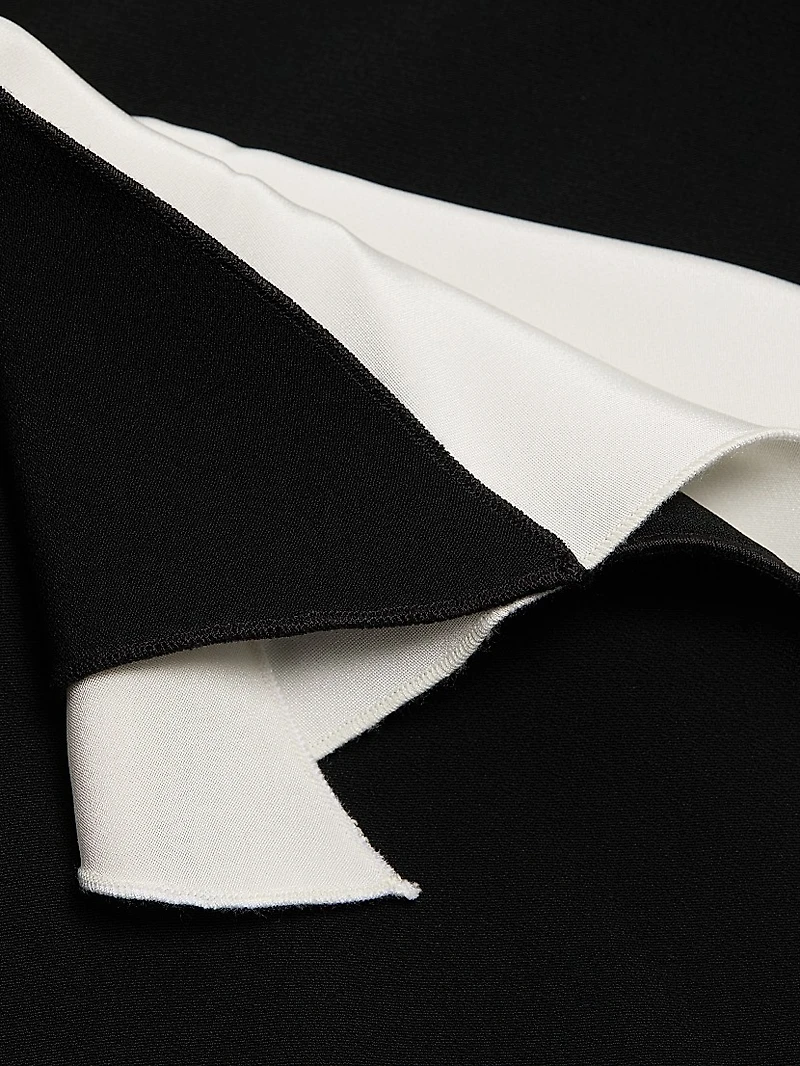 Jophee Draped-Shoulder Cocktail Dress