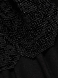 Amanda Lace-Trimmed Cotton T-Shirt