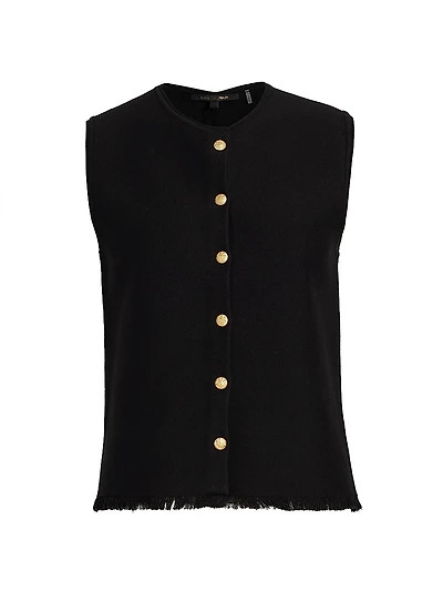 Tobias Fringe-Hem Vest
