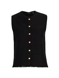 Tobias Fringe-Hem Vest