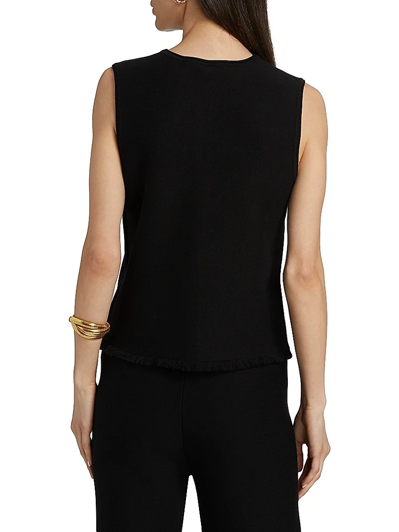 Tobias Fringe-Hem Vest