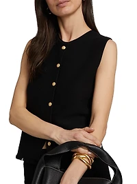 Tobias Fringe-Hem Vest