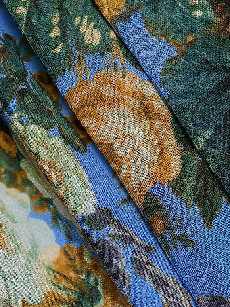 Emery Floral Tie-Front Midi-Dress