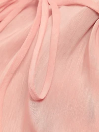 Carrie Linen-Silk Midi-Dress