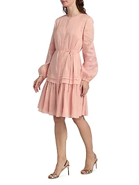 Carrie Linen-Silk Midi-Dress