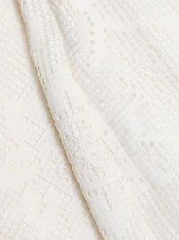 Gina Needlepoint Floral Lace Pants