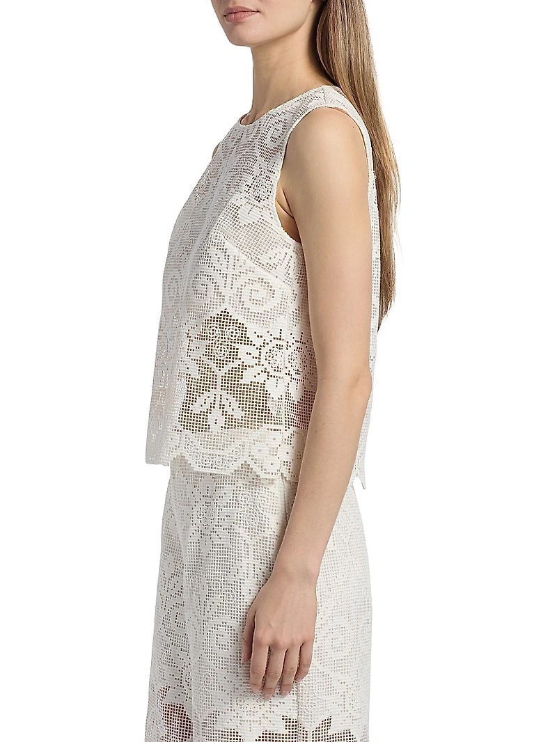 Shelly Floral Lace Blouse