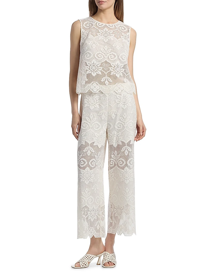 Shelly Floral Lace Blouse