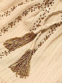 May Metallic Sleeveless Knee-Length Dress