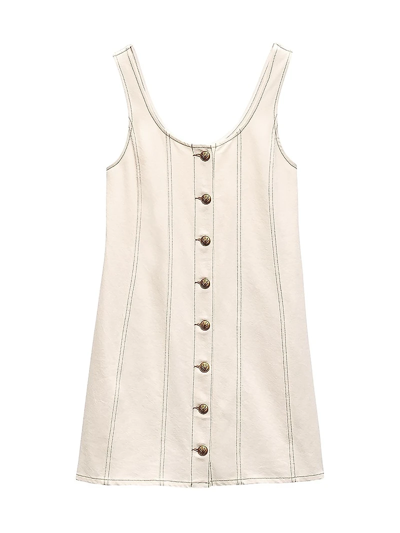 Laney Striped A-line Minidress