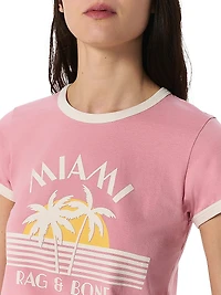 Miami Boxy Ringer T-Shirt