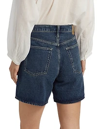 Kaia Mid-Rise Denim Shorts