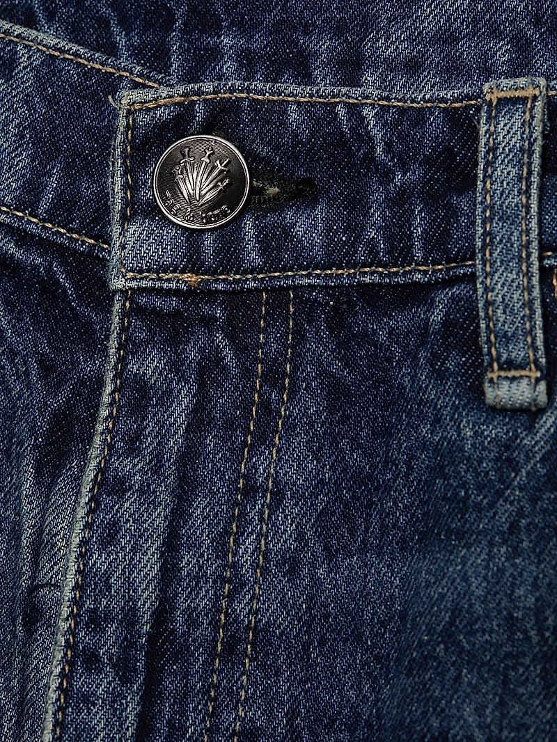 Kaia Mid-Rise Denim Shorts