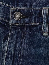 Kaia Mid-Rise Denim Shorts