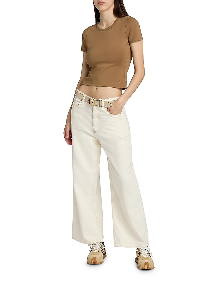 Andi Featherweight High-Rise Wide-Leg Jeans