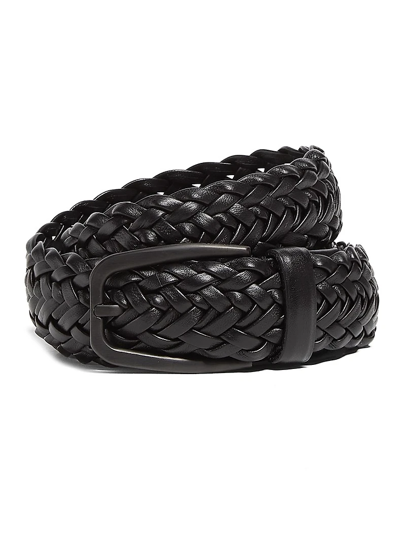 Leather Braided Belt