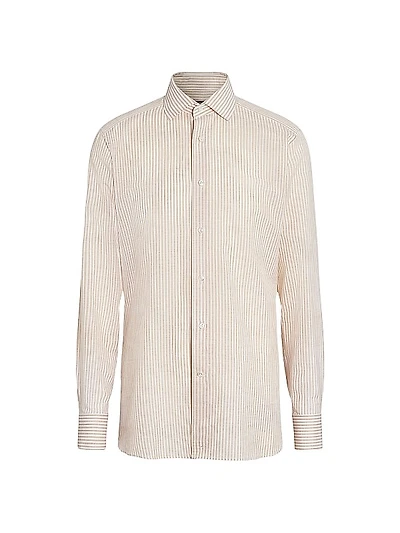 Centoventimila Cotton-Linen Shirt