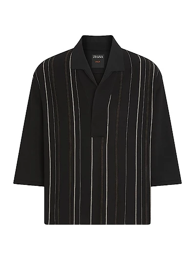 Silk Polo Shirt