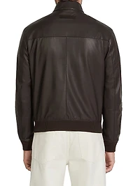 Nappa Leather Bomber Jacket