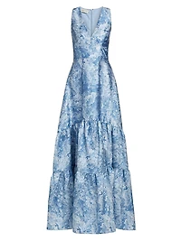 Rori Floral Sleeveless Gown