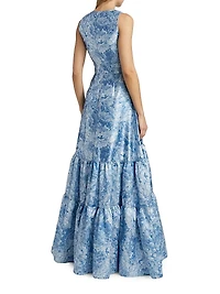 Rori Floral Sleeveless Gown