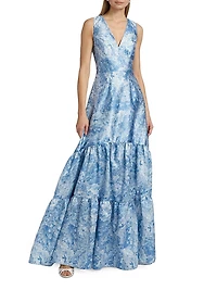 Rori Floral Sleeveless Gown