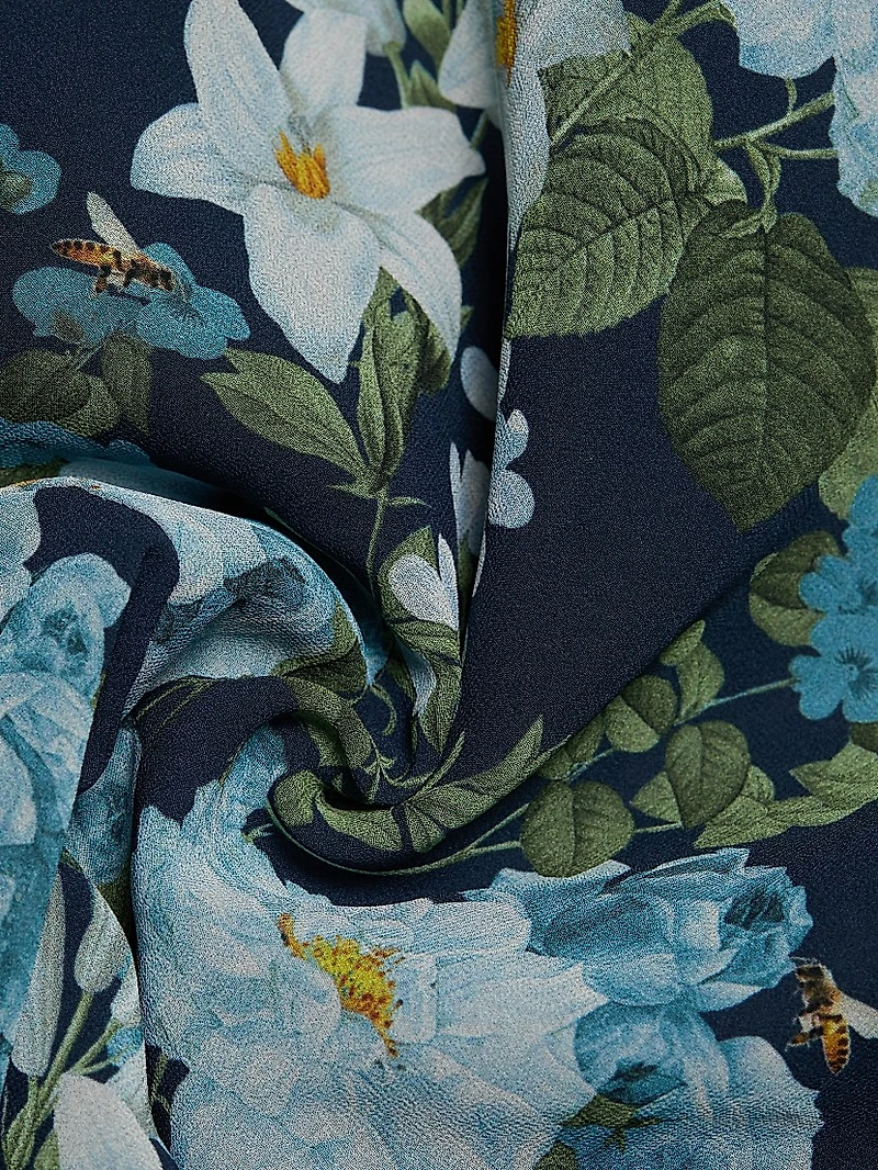 Chelsea Floral One-Shoulder Gown