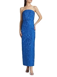 Sophia Lace Strapless Gown