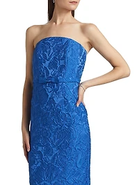 Sophia Lace Strapless Gown