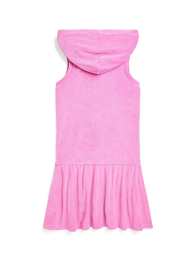 Little Girl's Terry Cloth Sleeveless Tennis Dress