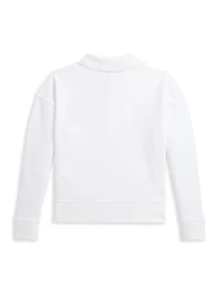 Little Girl's & Logo Long-Sleeve Polo Shirt