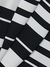 Lostri Striped Jersey Column Maxi Dress