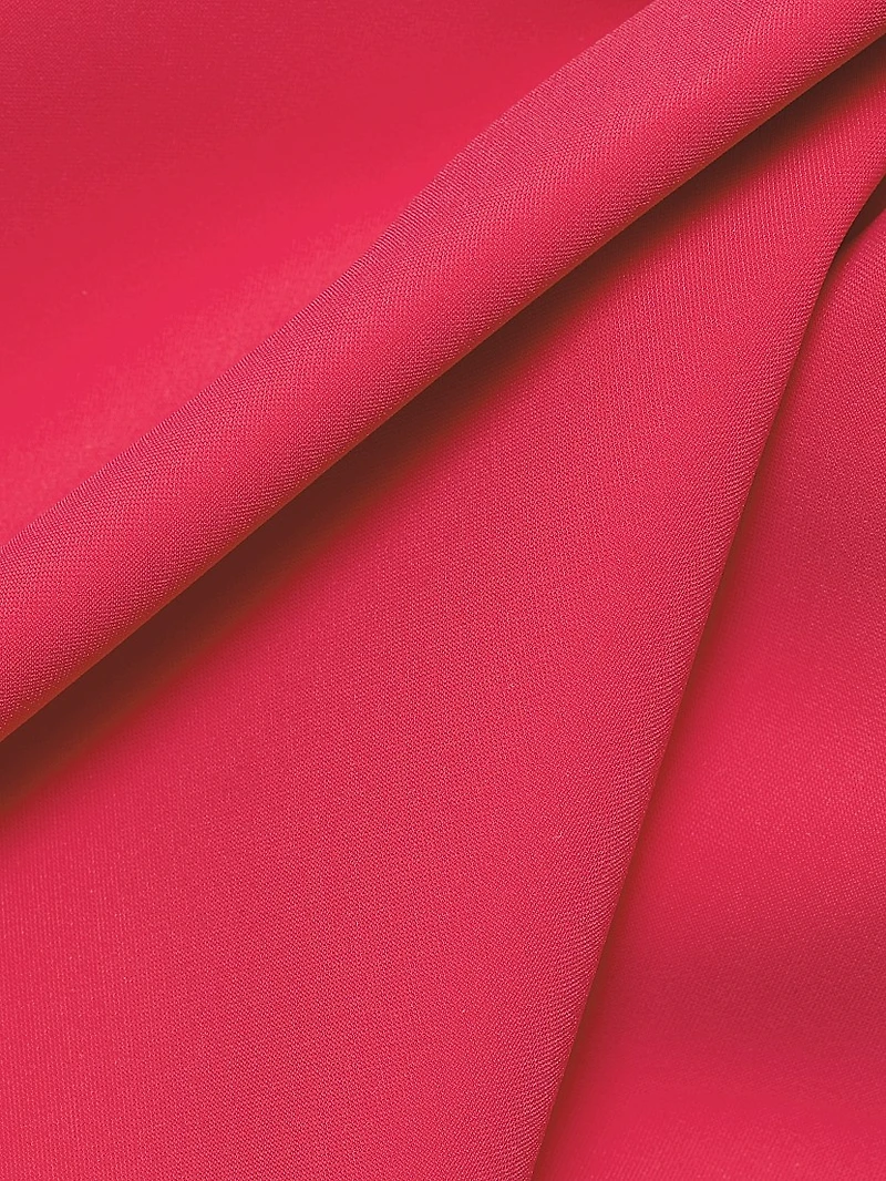 Ghioi Ruched Jersey Scoopneck Minidress