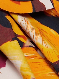 Gosia Floral Jersey One-Shoulder Gown