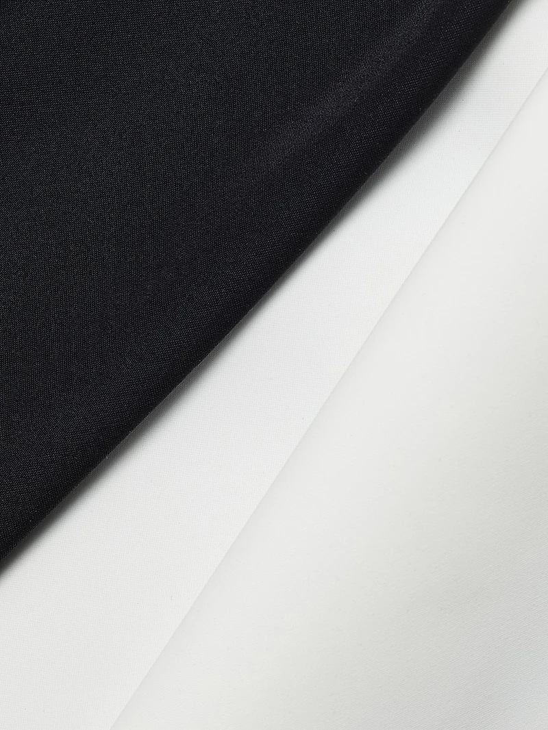 Goem Colorblocked Off-Shoulder A-Line Gown