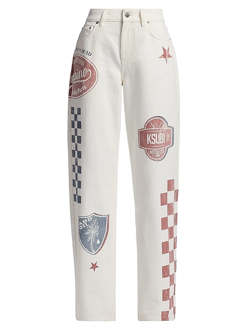 Low Rider Graphic Relaxed-Fit Jeans