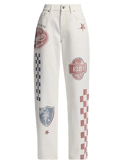 Low Rider Graphic Relaxed-Fit Jeans