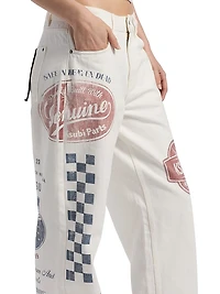 Low Rider Graphic Relaxed-Fit Jeans