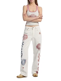 Low Rider Graphic Relaxed-Fit Jeans