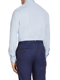 Patterned Macro-Striped Centoventimila Cotton Shirt