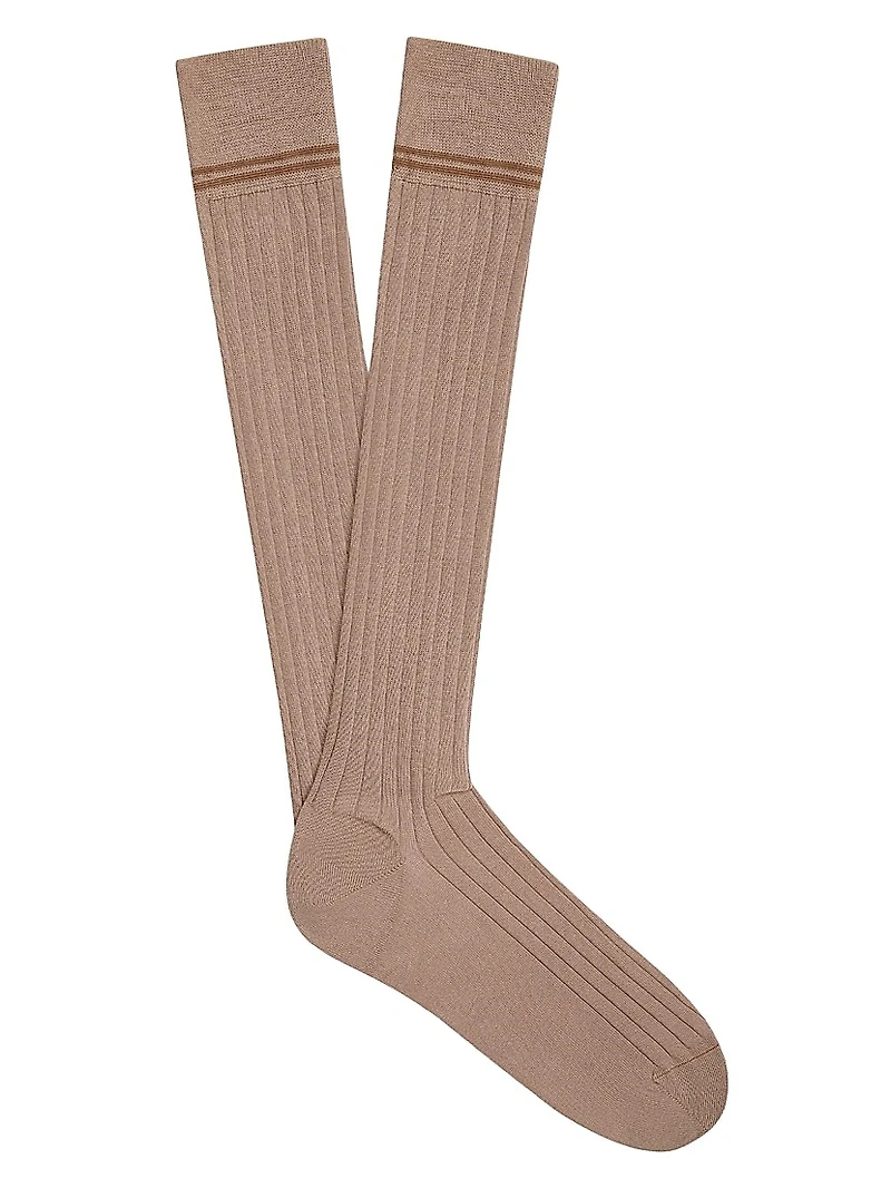 Cotton and Cashmere Blend Socks