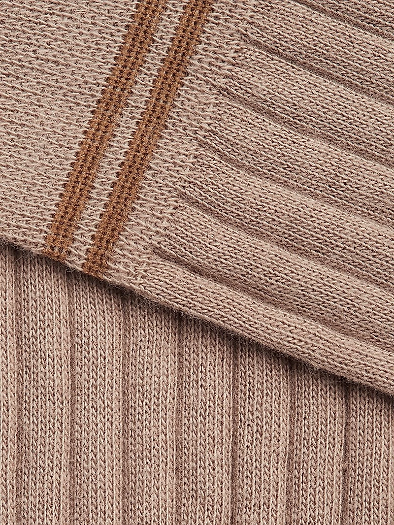 Cotton and Cashmere Blend Socks
