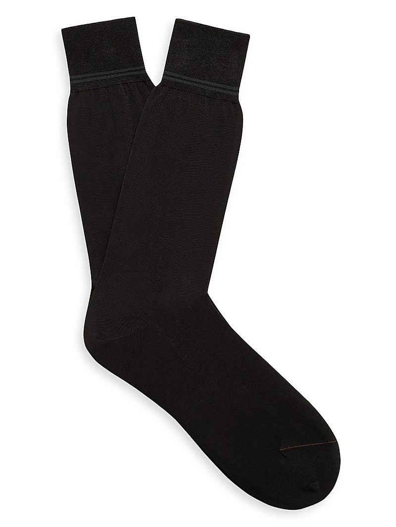 Mid-Calf Scottish Iisle Cotton Socks