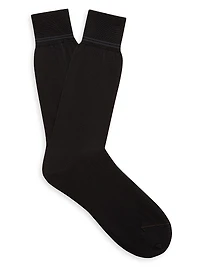 Mid-Calf Scottish Iisle Cotton Socks