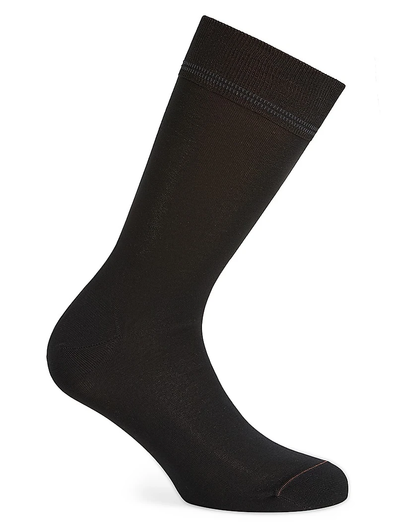 Mid-Calf Scottish Iisle Cotton Socks