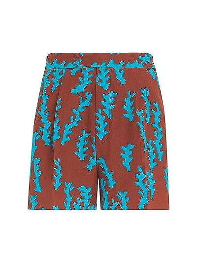 Oasi Lino Printed Shorts